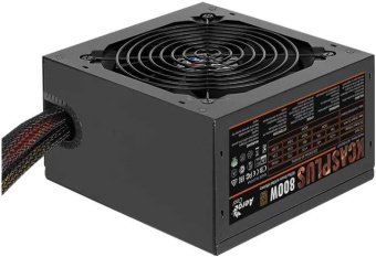 Блок питания 800W Aerocool KCAS PLUS 800W (120mm, 24+8pin, 4*8pin, 7*Sata, 4*IDE, 80 PLUS Bronze)
