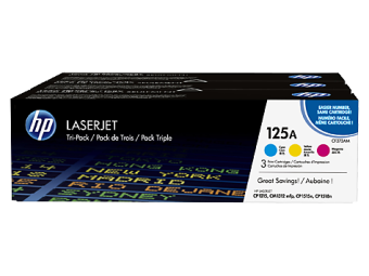 Картриджи (комплект) HP 125A (CB540A/CB541A/CB542A/CB543A) для HP CP1215/1515n/1518ni/CM1312, голубой, пурпурный, желтый