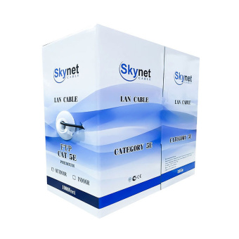 Кабель витая пара внутренний 4 пары UTP кат.5e (305м) медный SkyNet Premium (пониженное дымо и газообразование)