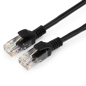 Кабель патч-корд Patch cord кат.5e  1.0м, Гарнизон, многожильный, чёрный