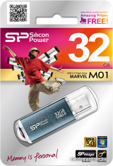 Флешка 32Gb Silicon Power Marvel M01 USB 3.0 blue