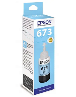 Картридж струйный EPSON T6735 для Epson L800/L805, светло-голубой (замена для 044997)