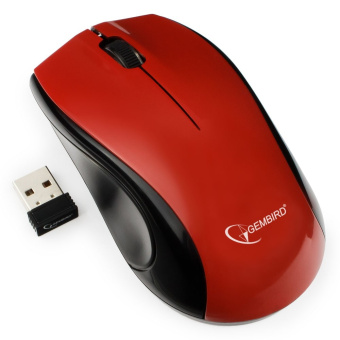 Мышь беспроводная Gembird MUSW-320 Red