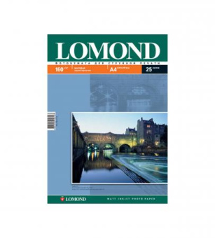 Бумага Lomond [A4] матовая, 160гр/м2, 25л