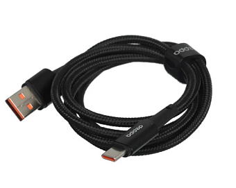 Кабель USB-A < - > USB-C, 1.2м, Deppa, черный