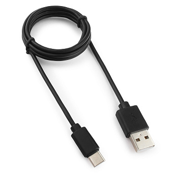 Кабель USB-A < - > USB-C, 1.0м, Гарнизон черный