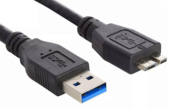 Кабель USB3.0 Am < - > microBm  0.5м Buro черный