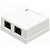 Розетка 2 port RJ-45 UTP 8P8C кат.5е