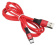 Кабель USB-A < - > USB-C, 1.2м, Digma красный