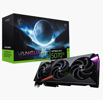 Видеокарта 16Gb MSI RTX 5070 Ti 16G VANGUARD SOC (RTX5070Ti) GDDR7 HDMI DP