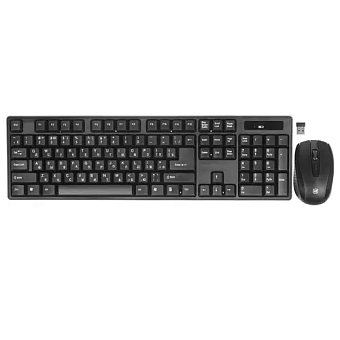 Комплект беспроводной (клавиатура+мышь) Defender #1 C-915 USB Wireless Black