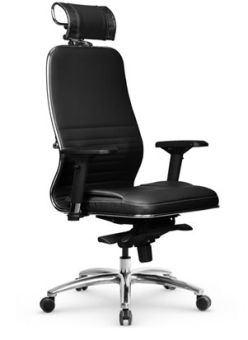 Кресло Samurai KL-3.04 MPES (Экокожа MPES, механизм качания,  до 120 кг) Черный