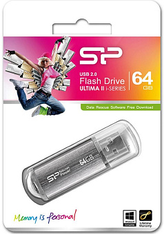 Флешка 64Gb Silicon Power ULTIMA II-I USB Silver