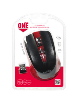 Мышь беспроводная Smartbuy ONE 352 Wireless Black-Red