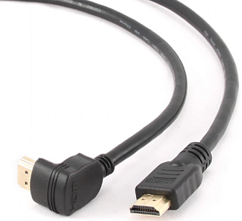 Кабель соединительный HDMI (m) < - > HDMI (m)  1.8м, ver 1.4, Cablexpert, углов. разъем
