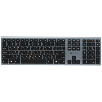 Клавиатура беспроводная Oklick 890S Slim Grey