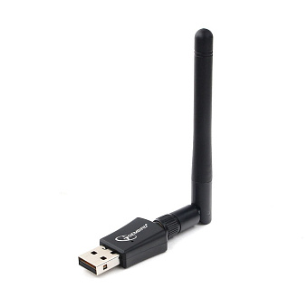 Сетевая карта USB2.0 Gembird WNP-UA-009 802.11b/g/n/ac/а, 2.4Ггц, 5Ггц, 600Мбит, 18 дБм, черный