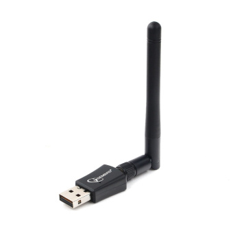 Сетевая карта USB2.0 Gembird WNP-UA-009 802.11b/g/n/ac/а, 2.4Ггц, 5Ггц, 600Мбит, 18 дБм, черный