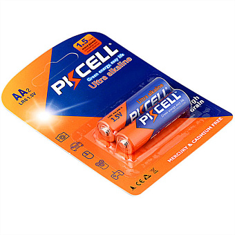 Элемент питания AA, 1.5V,  2шт, PKCELL LR6-2B Ultra Alkaline
