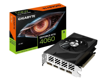 Видеокарта 8Gb GIGABYTE GV-N4060D6-8GD (RTX4060) GDDR6 128bit HDMI DP