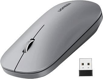 Мышь беспроводная UGREEN MU001 4000dpi Light Grey