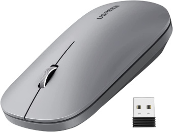 Мышь беспроводная UGREEN MU001 4000dpi Light Grey