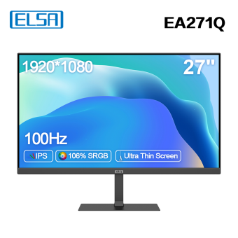 Монитор 27'' ELSA EA271Q (IPS 1920x1080 1ms 100Hz HDMI Sp) Black