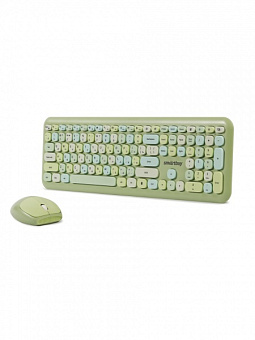 Комплект беспроводной (клавиатура+мышь) Smartbuy 666395 Wireless Green