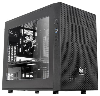 Корпус Thermaltake Core X1 (426x280x471 мм, 9 кг, 2*USB, mini-ITX, без БП) Black