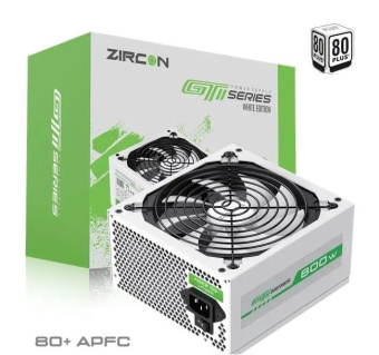 Блок питания 800W ZIRCON GTI-800 120mm White