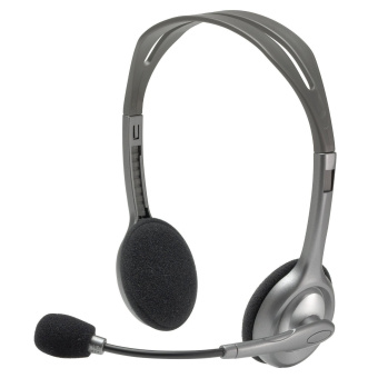 Наушники проводные Logitech H110 Stereo Headset jack 3.5мм 1.8м Black