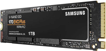 Накопитель SSD M.2 1Tb Samsung 970 EVO Plus (PCI-E 3.0 x4, 3500/3300 Мбайт/сек)