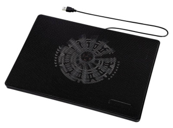 Подставка для ноутбука 15" Hama Slim (1 осевой вентилятор, 33дБ) Black