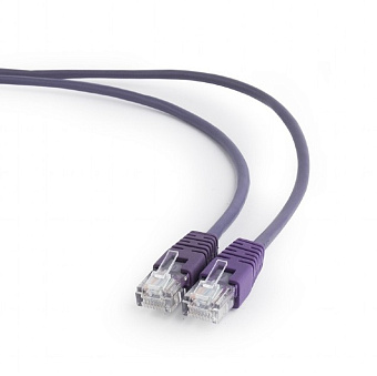 Кабель патч-корд Patch cord кат.5e  0.5м, Cablexpert, многожильный, фиолетовый