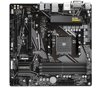 Материнская плата Socket AM4 Gigabyte B550M DS3H (B550) 4*DDR4 2*PCI-Ex16 1*PCI-Ex1 4*SATA 1*M.2 HDMI DVI mATX
