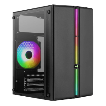 Корпус Aerocool EVO Mini-G-BK-v1 FRGB USB3.0 mATX Black