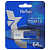 Флешка 64Gb Netac U182 USB3.0 выдвижной, синий
