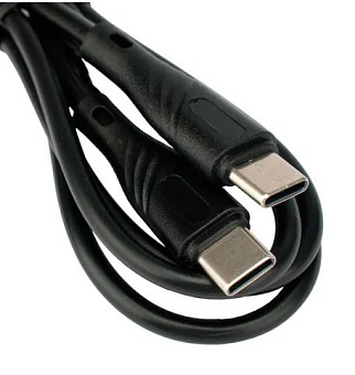 Кабель USB-C < - > USB-C, 1.0м, Cablexpert 60W Black