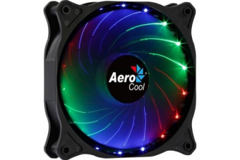 Вентилятор для корпуса 120mm Aerocool COSMO 12 FRGB MOLEX (1000об/мин, 24 дБ, Fixed RGB)