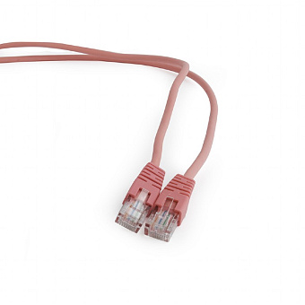 Кабель патч-корд Patch cord кат.5e  0.25м, Cablexpert, многожильный, розовый