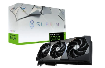 Видеокарта 16Gb MSI RTX 5080 16G SUPRIM SOC (RTX5080) GDDR7 256bit HDMI DP