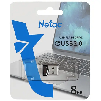 Флешка 8Gb Netac UM81 USB2.0 Ultra compact, черный