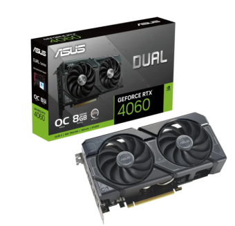 Видеокарта 8Gb ASUS DUAL-RTX4060-O8G (RTX4060) GDDR6 128bit HDMI DP