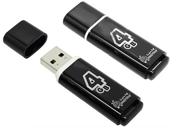 Флешка 4Gb SmartBuy Glossy Black