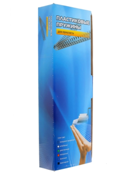 Пружина пластиковая Office Kit  6мм, белая, 100шт