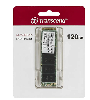 Накопитель SSD M.2 120Gb Transcend SSD 820S (SATA, 500/350 Мбайт/сек)