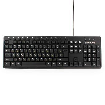 Клавиатура проводная Гарнизон GKM-125 Black