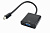 Кабель-переходник miniDP (m) < - > VGA (f), Cablexpert A-mDPM-VGAF-02 (15 см)
