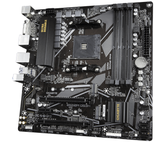 Материнская плата Socket AM4 Gigabyte B550M DS3H (B550) 4*DDR4 2*PCI-Ex16 1*PCI-Ex1 4*SATA 1*M.2 HDMI DVI mATX