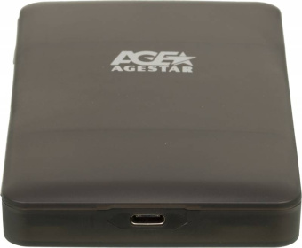 Внешний контейнер USB3.0 -> SATA 2.5", AgeStar 31UBCP3C, пластик, чёрный